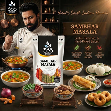 Sambhar Masala | Traditional Lentil Curry Blend | Vegan | No Artificial Flavours | 365 Spicery