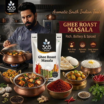 Ghee Roast Masala | Rich Aromatic Coastal Curry Blend | Vegan | Natural Ingredients | No Artificial Flavours | 365 Spicery