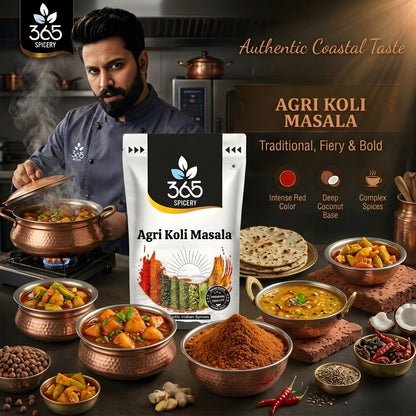 Agri Koli Masala | Authentic Coastal Maharashtrian Spice Blend | Vegan | Natural Ingredients | No MSG | 365 Spicery