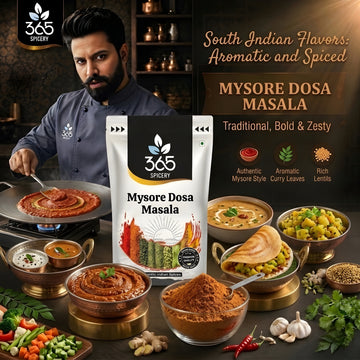 Mysore Dosa Masala | Authentic South Indian Potato Filling Mix | Vegan | Natural Ingredients | No MSG | 365 Spicery