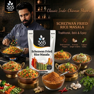 Schezwan Fried Rice Masala | Spicy Indo-Chinese Zesty Blend | Vegan | No Artificial Flavours | Premium Quality | 365 Spicery