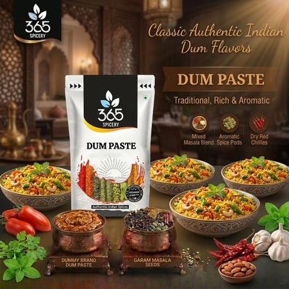 DUM PASTE | Slow-Cooked Biryani Base | Vegan | No MSG | Premium Quality | 365 Spicery