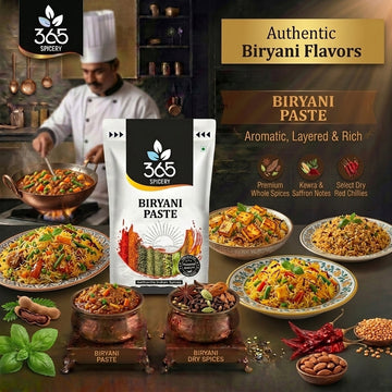 Biryani Paste | Aromatic Layered Rice Seasoning | No Artificial Colours | Vegan | Made in India | 365 Spicery
