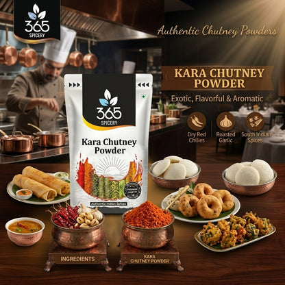 Kara Chutney Powder | Spicy South Indian Breakfast Dip | No Artificial Flavours | 365 Spicery