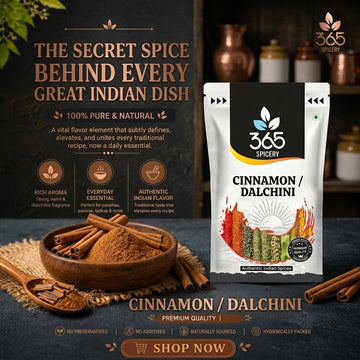 Cinnamon | Premium Dalchini | Natural Ingredients | Gluten-Free | Aromatic Spice for Indian Cooking | 365 Spicery