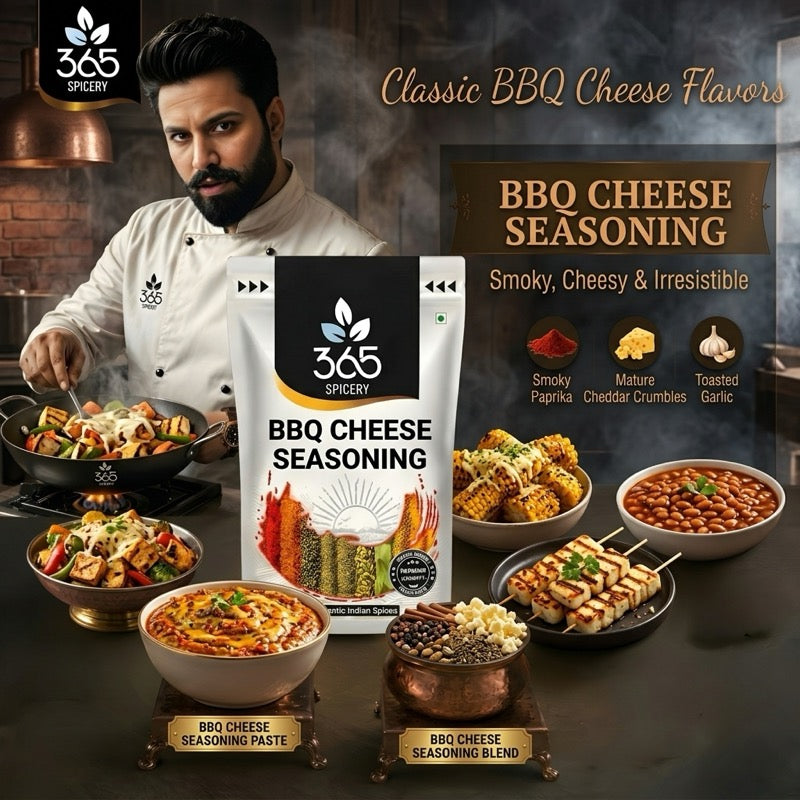 CHEESY BBQ SEASONING | Smoky Snack Flavour | Gluten-Free | No Artificial Flavours | 365 Spicery