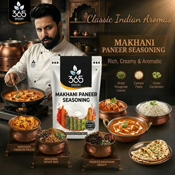 MAKHANI PANEER SEASONING | Rich Indian Gravy Spice | Gluten-Free | No Artificial Flavours | 365 Spicery