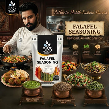 Falafel Seasoning | Authentic Middle Eastern Herb Mix | Natural Ingredients | Vegan | No Artificial Flavours | 365 Spicery