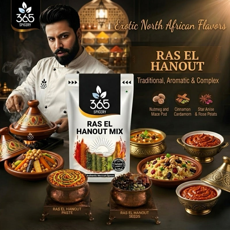 Ras El Hanout | Exotic Moroccan Spice Blend | Natural Ingredients | Vegan | No Artificial Flavours | 365 Spicery