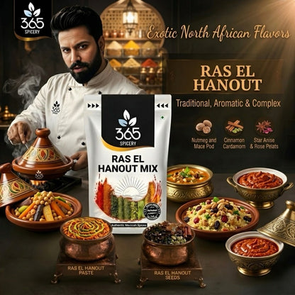 Ras El Hanout | Exotic Moroccan Spice Blend | Natural Ingredients | Vegan | No Artificial Flavours | 365 Spicery
