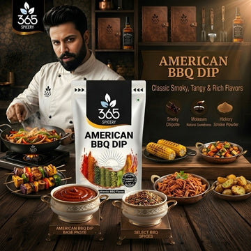 American BBQ Dip | Smoky Sweet Blend for Fries & Grills | Natural Ingredients | Vegan | No Artificial Colours | 365 Spicery
