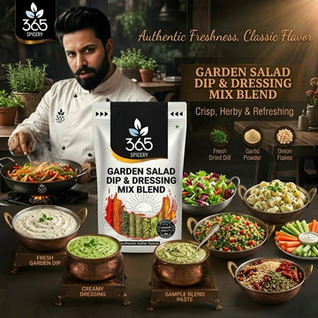 Garden Salad Dip & Dressing Mix Blend | Fresh Herb Mix | Gluten-Free | No MSG | Premium Quality | 365 Spicery