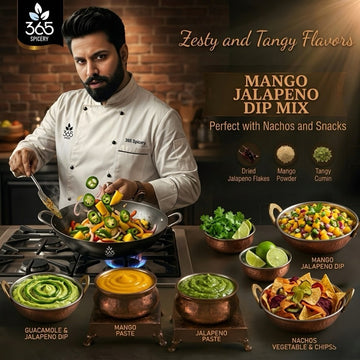 Mango Jalapeno Dip | Sweet & Spicy Fusion for Snacks | Natural Ingredients | Vegan | No Artificial Flavours | 365 Spicery
