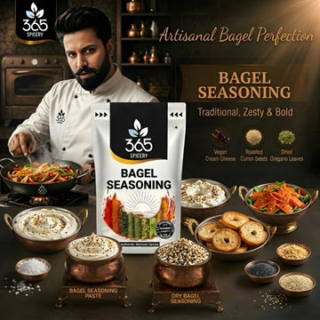 Bagel Seasoning | Classic Crunchy Seed Blend for Snacks | Natural Ingredients | Vegan | No Artificial Flavours | 365 Spicery