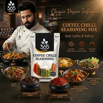 Coffee Chilli Seasoning | Unique Smoky Rub for Grills | Gluten-Free | No MSG | Premium Quality | 365 Spicery