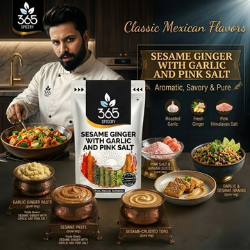 Himalyan Pink Salt With Black pepper And Garlic | Mineral Blend | Natural | No Artificial Colours | 365 Spicery
