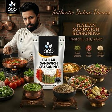Italian Sandwich Seasoning | Classic Herb & Garlic Blend | Vegan | No Artificial Flavours | 365 Spicery