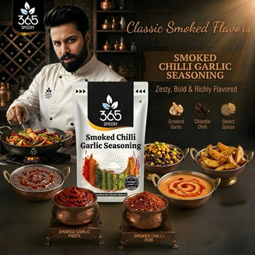 Smoked Chilli Garlic Seasoning | Bold Street Food Flavour | Vegan | No MSG | Made in India | 365 Spicery