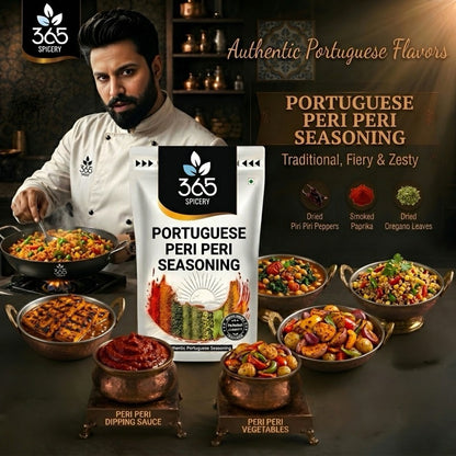 Portuguese Peri Peri Seasoning | Zesty Chilli Grill Rub | No MSG | Premium Quality | 365 Spicery
