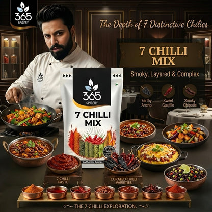 7 Chilli Mix | Complex Fiery Spice Blend | No Artificial Flavours | Gluten-Free | 365 Spicery
