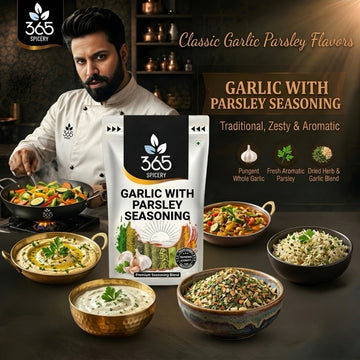 Garlic With Parsley Seasoning | Classic Aromatic Blend | No Artificial Colours | Gluten-Free | 365 Spicery