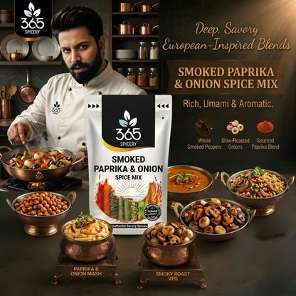 Smoked Paprika & Onion | Deep Savoury Grill Blend | No MSG | Premium Quality | 365 Spicery