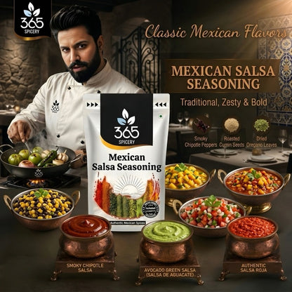 Mexican Salsa Seasoning | Tangy Tomato & Chilli Mix | Vegan | No Artificial Colours | 365 Spicery
