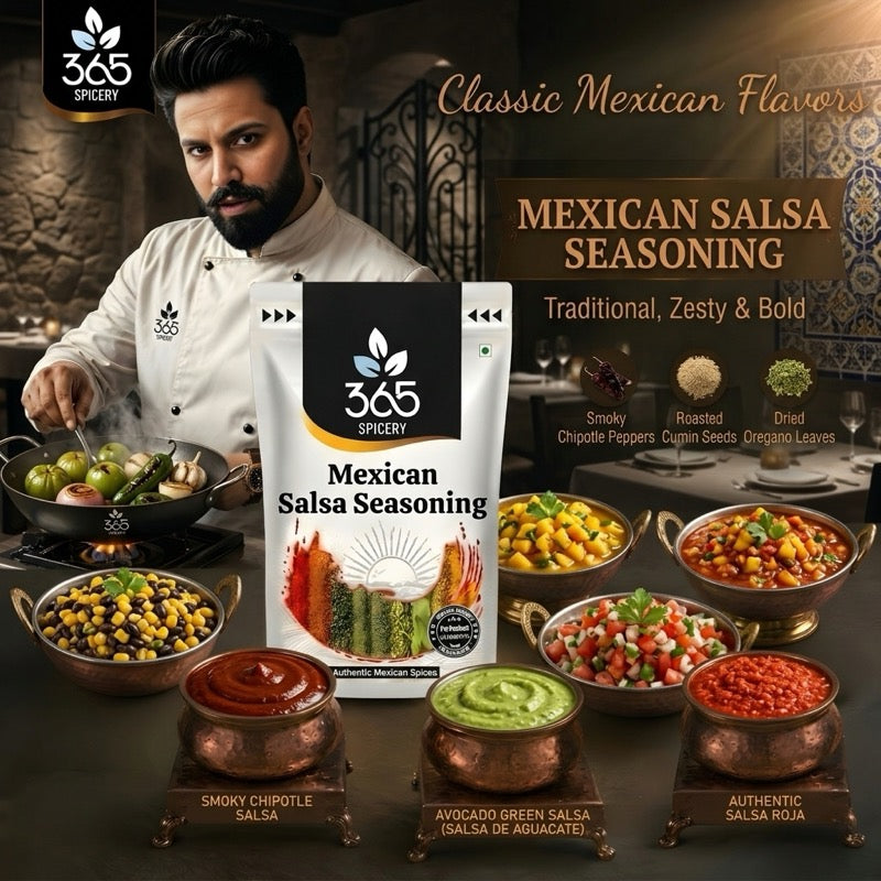 Mexican Salsa Seasoning | Tangy Tomato & Chilli Mix | Vegan | No Artificial Colours | 365 Spicery