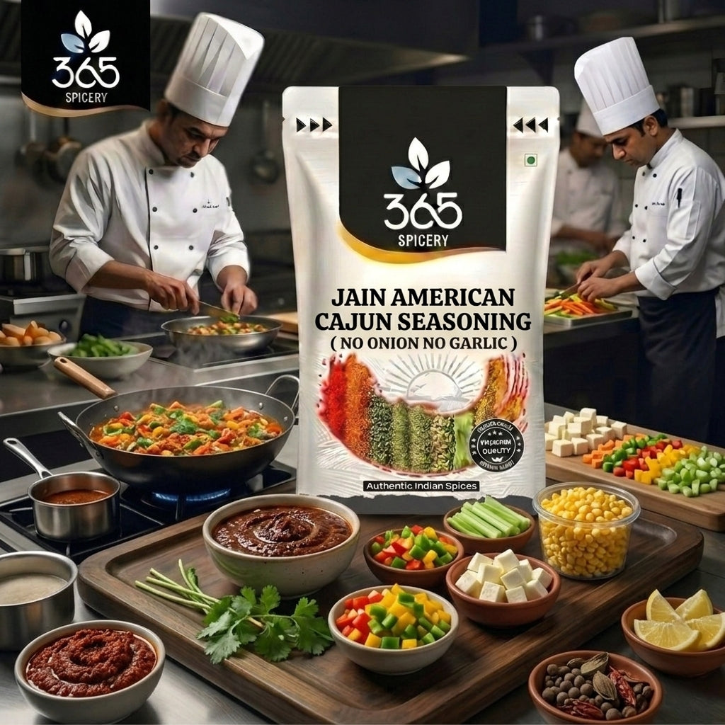 Jain Cajun Seasoning | No Onion No Garlic | Bold Creole Spice | Gluten-Free | No MSG | 365 Spicery