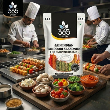 Jain Indian Tandoori Seasoning | No Onion No Garlic | Classic BBQ Rub | No Artificial Colours | 365 Spicery