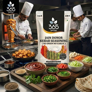 Jain Donor Kebab Seasoning | No Onion No Garlic | Premium Grill Spice | No Artificial Colours | 365 Spicery