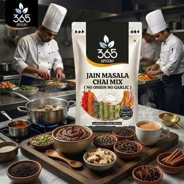 Masala Chai Mix | No Onion No Garlic | Jain-Friendly | Premium Quality | Authentic Indian Tea Blend | 365 Spicery