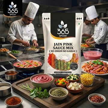 Jain Pink Sauce Mix | No Onion No Garlic | Jain-Friendly | No Artificial Flavours | Pasta Seasoning | 365 Spicery