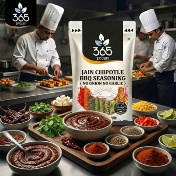 Jain Chipotle BBQ Seasoning | No Onion No Garlic | Jain-Friendly | Premium Quality | Smoky Flavour | 365 Spicery
