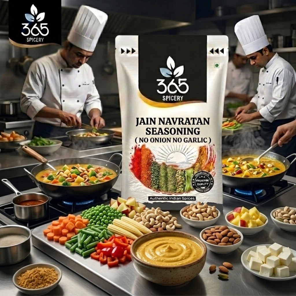 Jain Navratan Seasoning | No Onion No Garlic | Jain-Friendly | Premium Quality | Traditional Mix | 365 Spicery