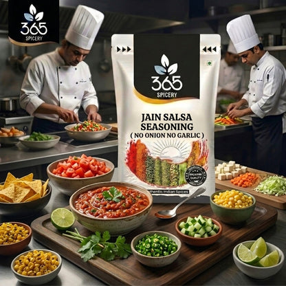 Jain Salsa Seasoning | No Onion No Garlic | Jain-Friendly | No Artificial Colours | Spicy Snack Mix | 365 Spicery