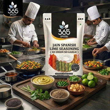 Jain Spanish Lime Seasoning | No Onion No Garlic | Jain-Friendly | No Artificial Flavours | Zesty Fries | 365 Spicery