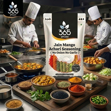 Jain Mango Achari Seasoning | No Onion No Garlic | Jain-Friendly | No Artificial Flavours | Tangy Grills | 365 Spicery