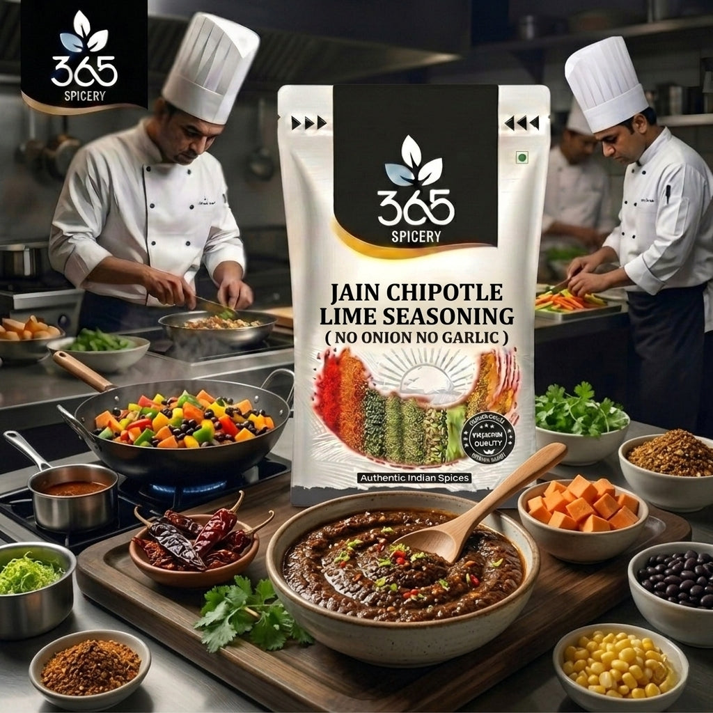 Jain Chipotle Lime Seasoning | No Onion No Garlic | Jain-Friendly | No Artificial Flavours | Grill | 365 Spicery