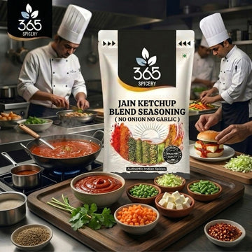 Jain Ketchup Blend Seasoning | No Onion No Garlic | Jain-Friendly | No Artificial Flavours | Vegan | 365 Spicery