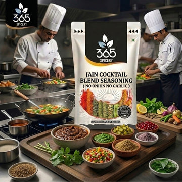 Jain Cocktail Blend Seasoning | No Onion No Garlic | Jain-Friendly | No MSG | Premium Snack Spice | 365 Spicery