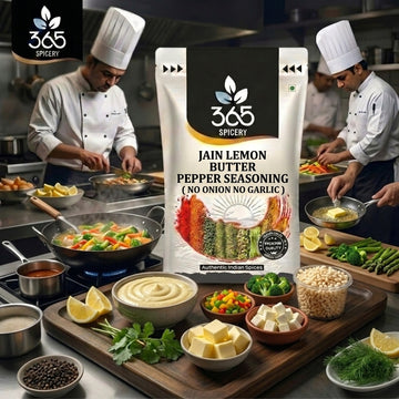Jain Lemon Butter Pepper Seasoning | No Onion No Garlic | Jain-Friendly | No MSG | Premium Grill | 365 Spicery