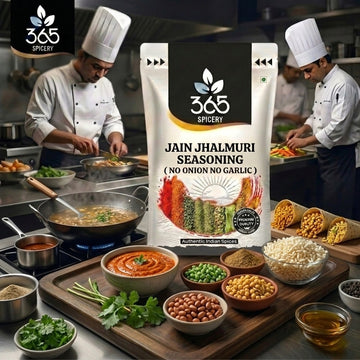 Jain Jhalmuri Seasoning | No Onion No Garlic | Jain-Friendly | No MSG | Premium Indian Snack Mix | 365 Spicery