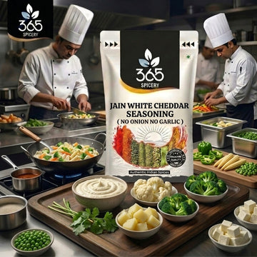 Jain White Cheddar Jalapeno Seasoning | No Onion No Garlic | Jain-Friendly | Gluten-Free | Vegan | 365 Spicery