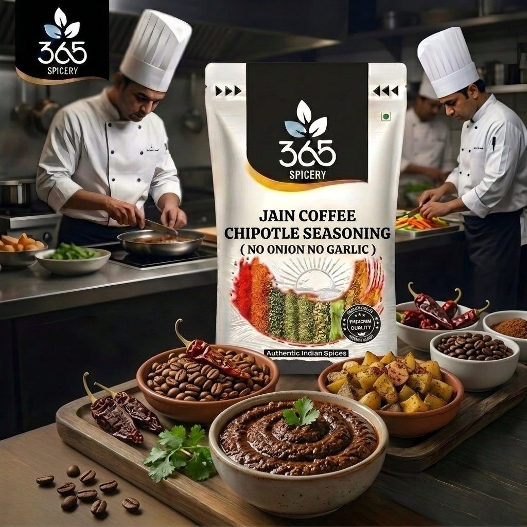 Jain Coffee Chipotle Seasoning | No Onion No Garlic | Jain-Friendly | Gluten-Free | Grill Seasoning | 365 Spicery