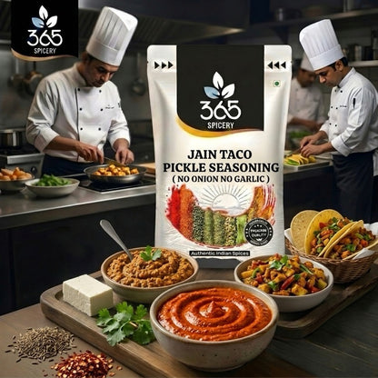 Jain Taco Pickle Seasoning | No Onion No Garlic | Jain-Friendly | No Artificial Flavours | Vegan | 365 Spicery