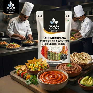 Jain Mexicana Cheese Seasoning | No Onion No Garlic | Jain-Friendly | No Artificial Colours | Vegan | 365 Spicery