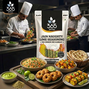 Jain Naughty Lime Seasoning | No Onion No Garlic | Jain-Friendly | Natural Ingredients | For Street Food | 365 Spicery