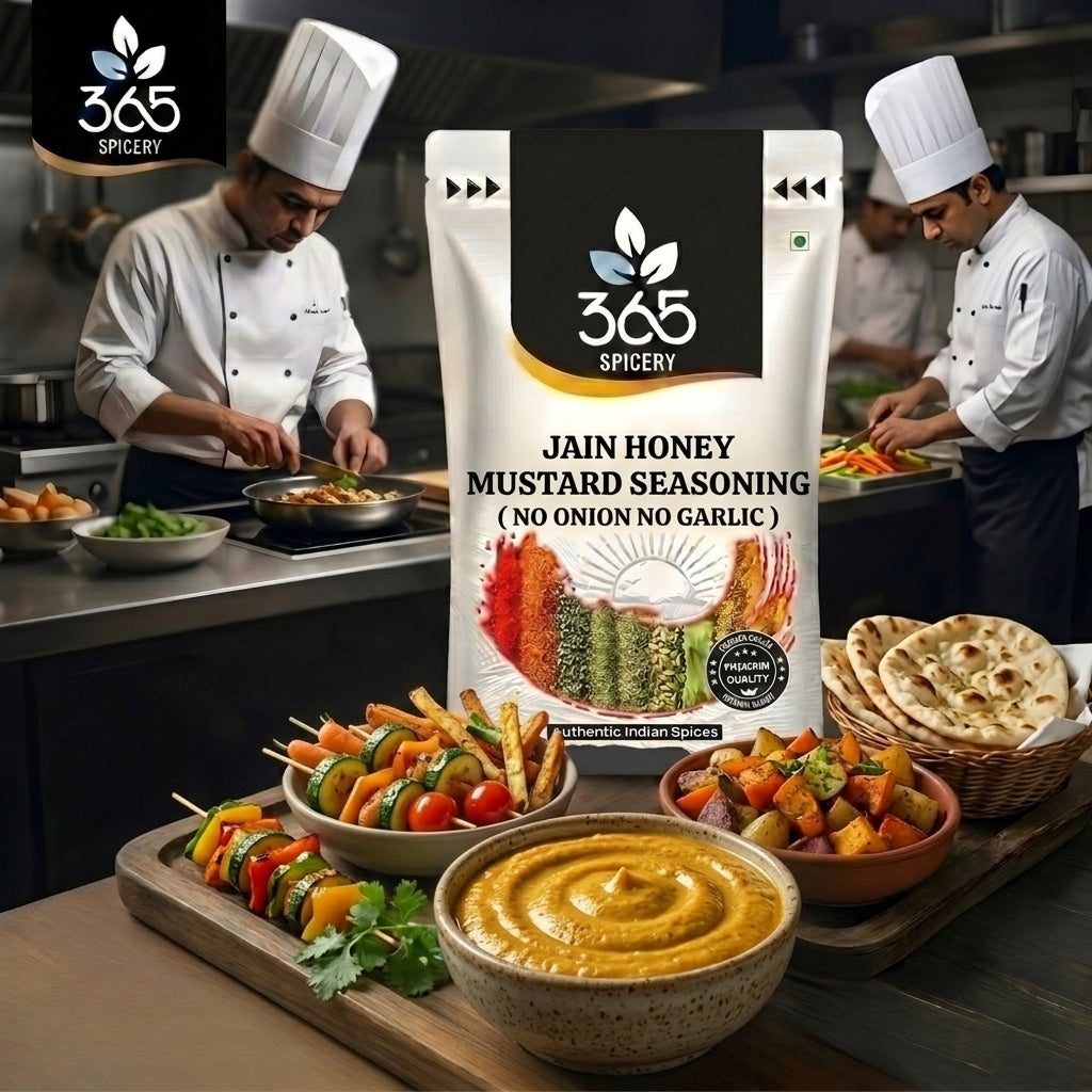 Jain Honey Mustard Seasoning | No Onion No Garlic | Jain-Friendly | Premium Quality | For Grills | 365 Spicery
