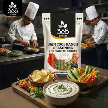 Jain Cool Ranch Seasoning | No Onion No Garlic | Jain-Friendly | No Artificial Flavours | For Popcorn | 365 Spicery